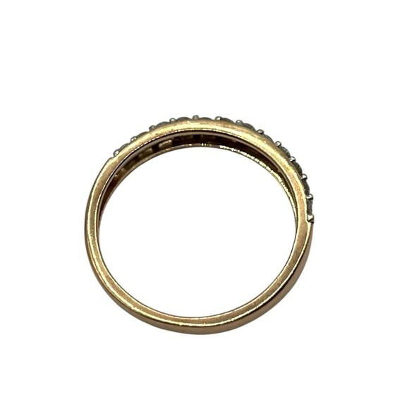 10K Rose Gold Plain & .36cttw Diamond Band Ring (14388) - Picture 6 of 7